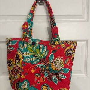 Colorful Floral Tote Bag